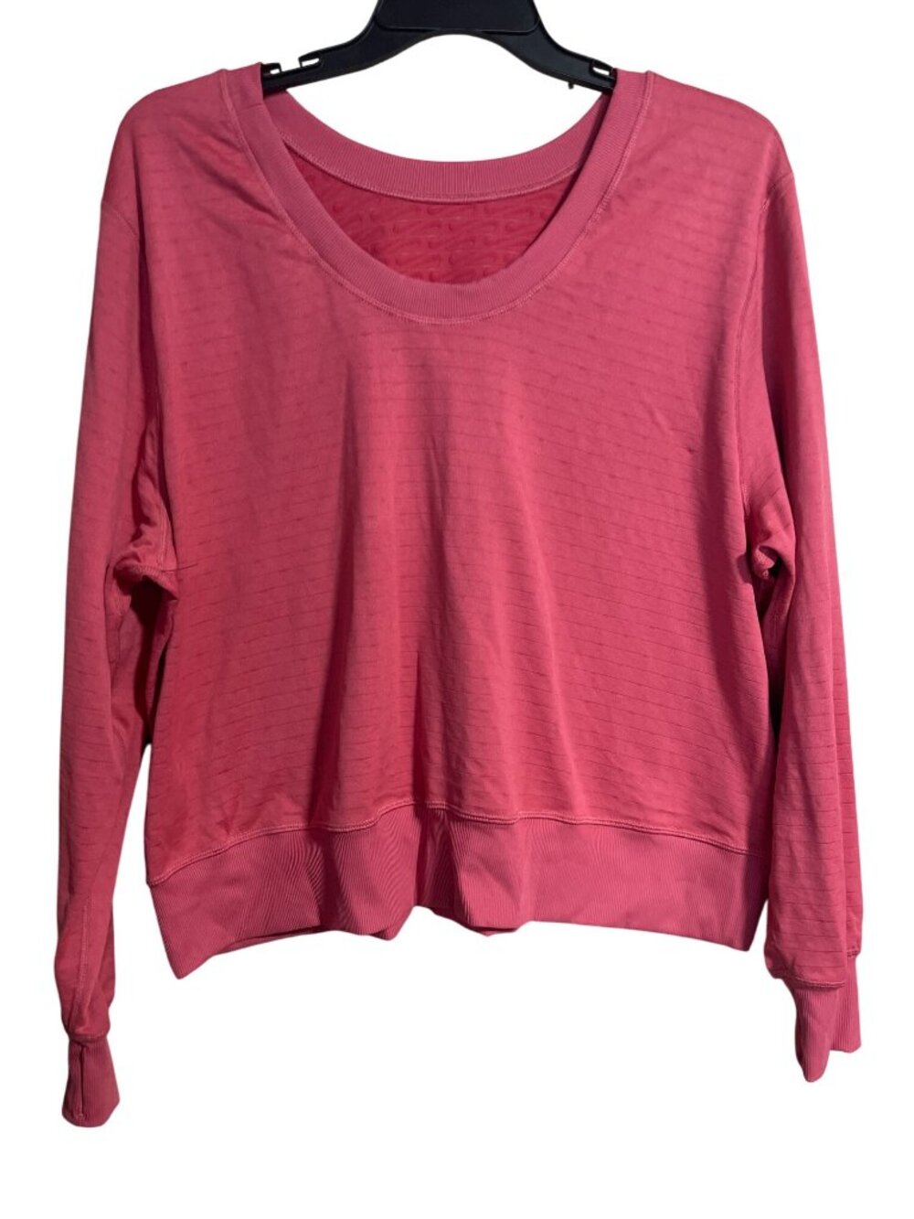 Nike Womens Therma FIT Element Crop Sweatshirt Pink Size 1X Reversible Cozy